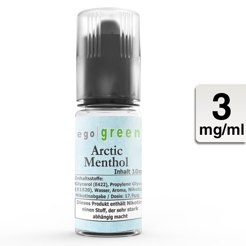 E-Liquid EGO GREEN Arctic Menthol 3 mg