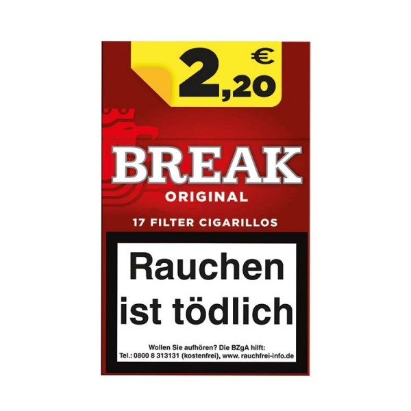 Break Original Naturdeckblatt Filterzigarillos (10x17)
