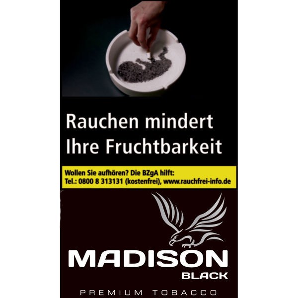 POUCH Zigarettentabak MADISON Black (30 g)