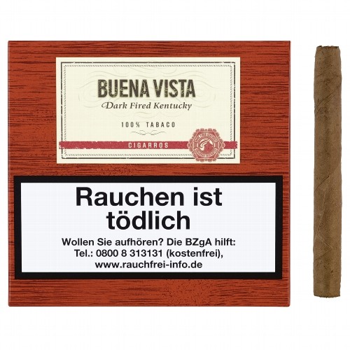 BUENA VISTA Dark Fired Kentucky Cigarros 10 Zigarillos