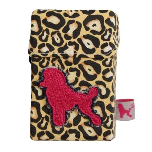 Zigarettenhülle Smokeshirt Wild Poodle Regular 17-20er aus Stoff bedruckt farbig gemustert