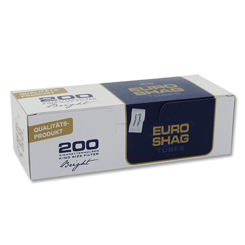 200 Stück Euro Shag Bright King Size Zigarettenhülsen
