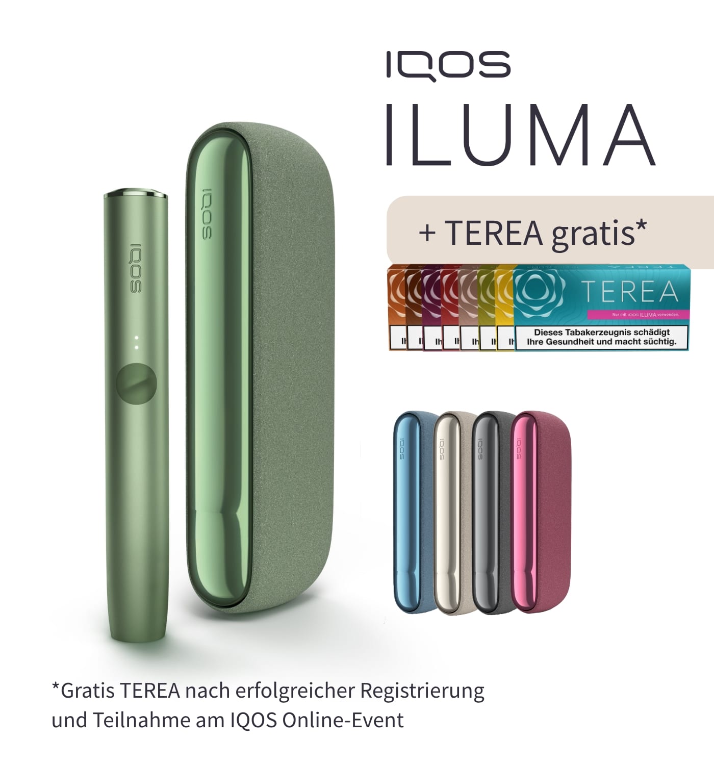 IQOS ILUMA ONE Moss Green Online Kaufen, Für nur 24,95 €