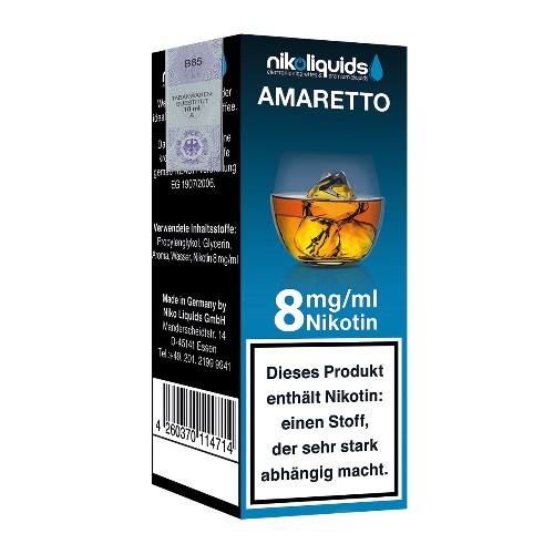 E-Liquid NIKOLIQUIDS Amaretto 8 mg