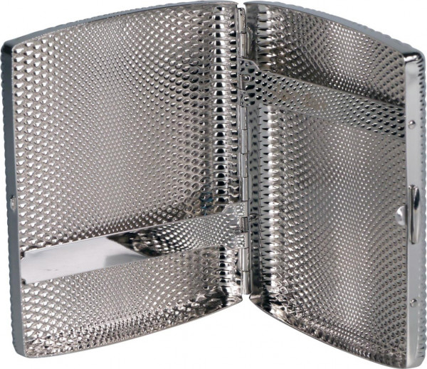Zigarettenetui Metall JC Tropfen-Reliefdesign nickel 20er