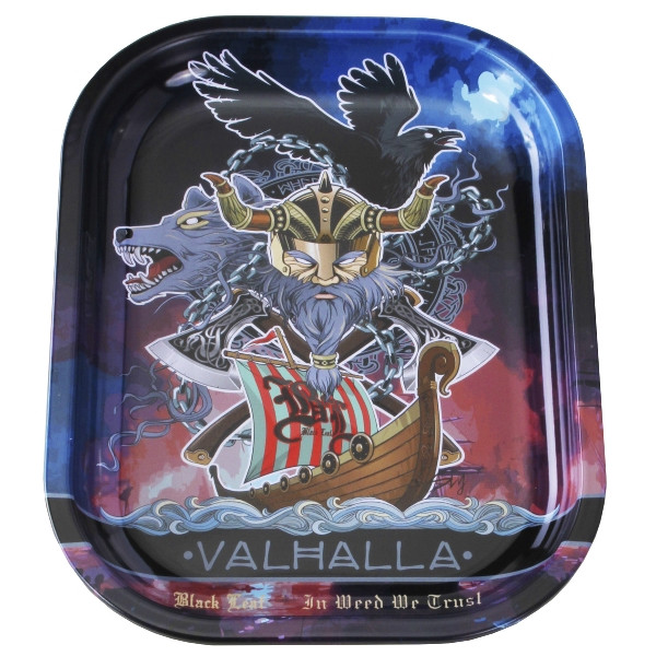 Rolling Tray BLACK LEAF Valhalla 18 x 14 x 1,5 cm