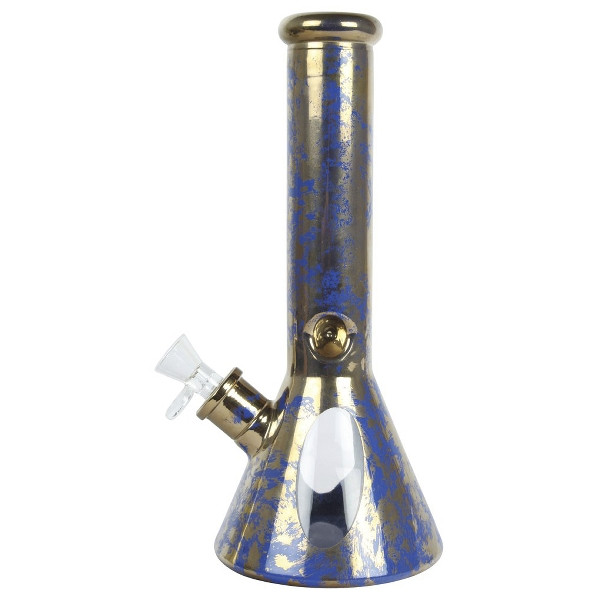 Bong Glas Premium blau 31,5 cm hoch