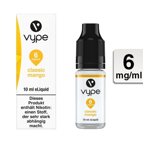 E-Liquid VYPE Bottle EDR Classic Mango 6mg