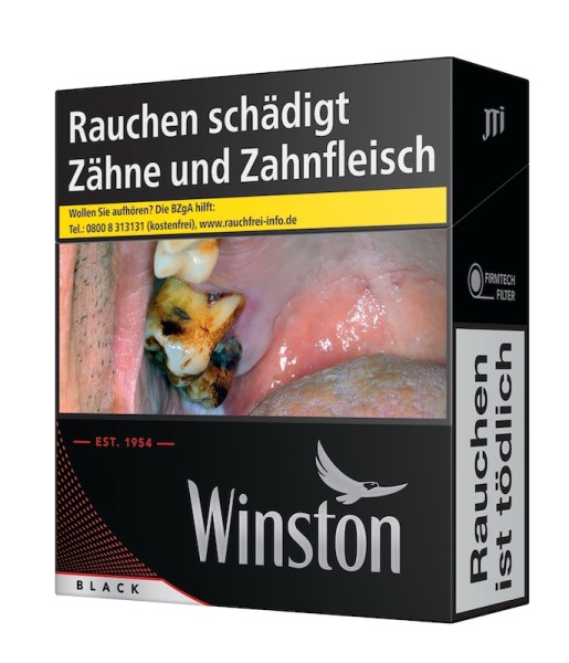 WINSTON Zigaretten Black XXL (8x27)