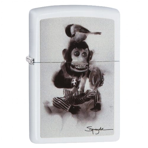 Zippo weiß matt Spazuk Artist