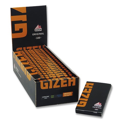 Zigarettenpapier Black Gizeh Original Magnet 1 Heftchen a 100 Blättchen