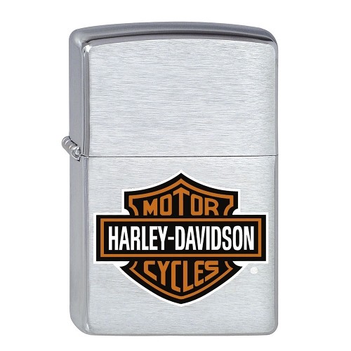 Zippo chrom gebuerstet Harley-Davidson Bar & Shield