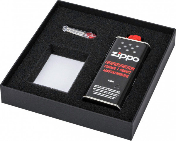 ZIPPO Geschenkset ohne Feuerzeug mit KS-Deckel