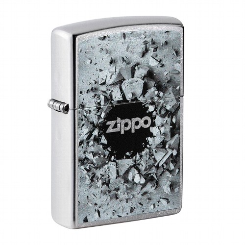 ZIPPO Street chrom Concrete Hole Design 60006128