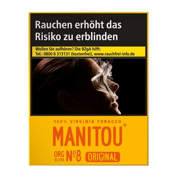 Manitou Zigaretten Org Blend No.8 Big ohne Zusätze (8x25)