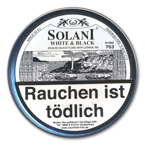 Pfeifentabak Solani White & Black English Flake Blend 763 50 Gramm