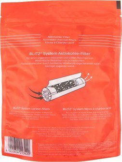 BLITZ System 9mm Aktivkohlefilter Inhalt 100 Filter/Beutel