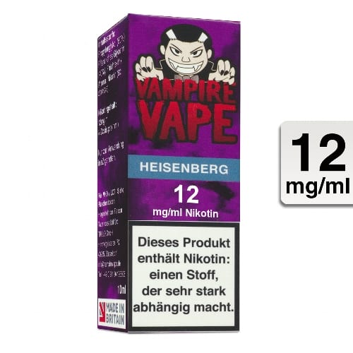 E-Liquid VAMPIRE VAPE Heisenberg 12 mg