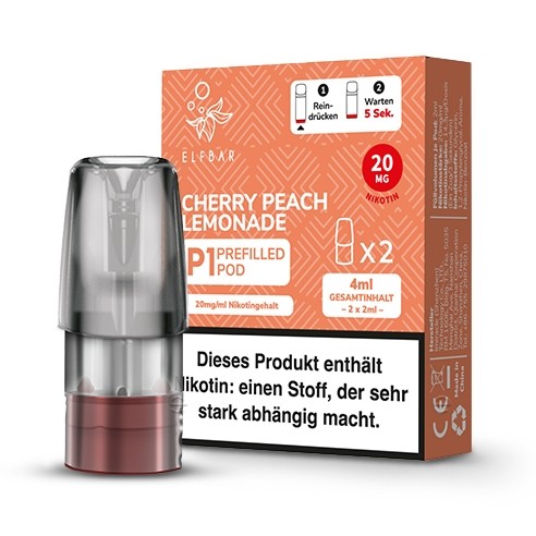 E-Liquidpod ELFBAR Mate500 Cherry Peach Lemonade 20 mg 2 Pods