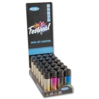 Einwegfeuerzeug Piezo ATOMIC (24) Festival Mini 2-tone 4 Farben sort Einwegfeuerzeug Piezo ATOMIC (24) Festival Mini 2-tone 4 Farben sort