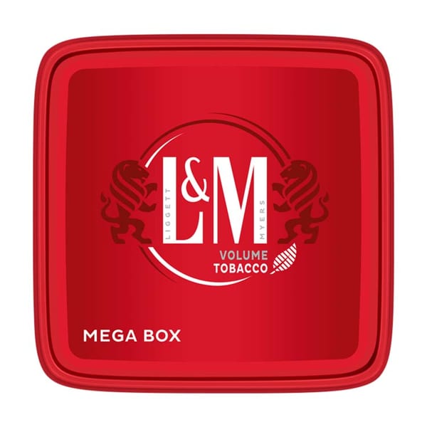 L&M Volume Tobacco Red Zigarettentabak Mega Box 185 Gramm