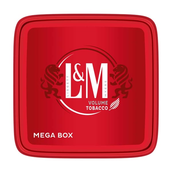 L&M Volume Tobacco Red Zigarettentabak Mega Box 195 Gramm