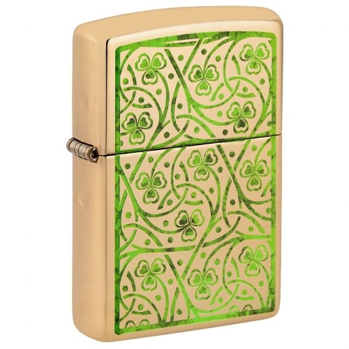 ZIPPO messing poliert Clover Leaves 60006807