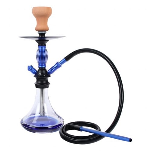 Shisha ACHILLES blau 42cm 1 Anschluss