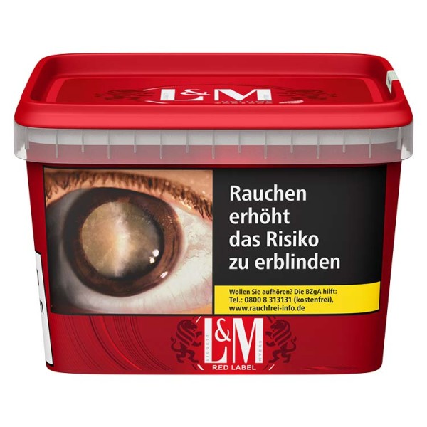 L&M Red Volumen Zigarettentabak Eimer 135 Gramm