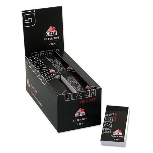 24 Päckchen à 35 Filter Tips Zigarettenfilter Gizeh Black Regular