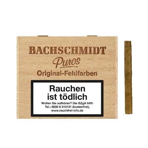 Bachschmidt Puros Original-Fehlfarben Sumatra 50 Zigarillos