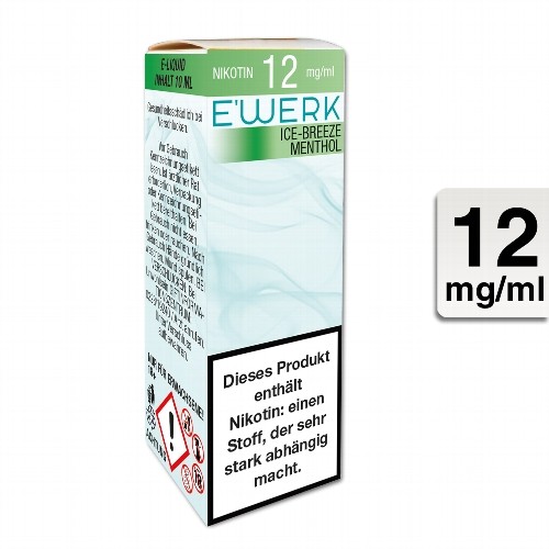E-Liquid E'WERK Ice Breeze 12 mg (Menthol)