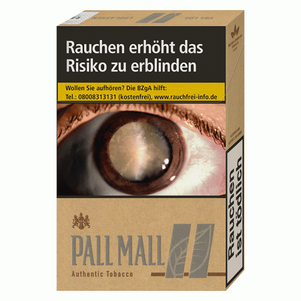 Pall Mall Zigaretten Authentic Silver ohne Zusätze (10x20)