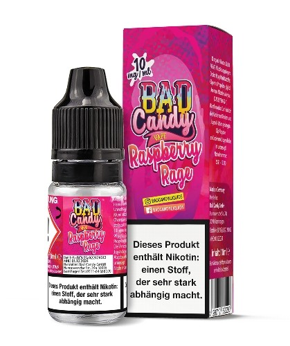 E-Liquid Nikotinsalz BAD CANDY Raspberry Rage 10 mg