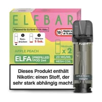 E-Liquidpod ELFBAR ELFA Apple Peach 2ml Pod 0mg Nikotin 2er ( OHNE NIKOTIN ) E-Liquidpod ELFBAR ELFA Apple Peach 2ml Pod 0mg Nikotin 2er ( OHNE NIKOTIN )