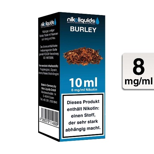 E-Liquid Nikoliquids Burley 8 mg/ml Flasche 10 ml