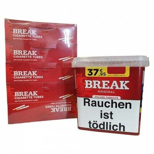 1 x Eimer Break Red 230 Gramm & 1000 Break Hülsen