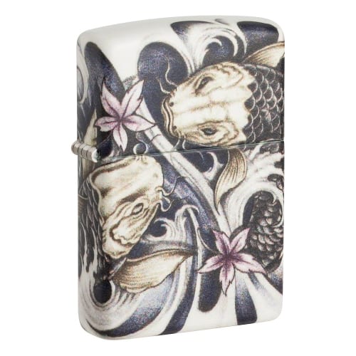 ZIPPO weiss matt Tattoo Theme Design 60006401