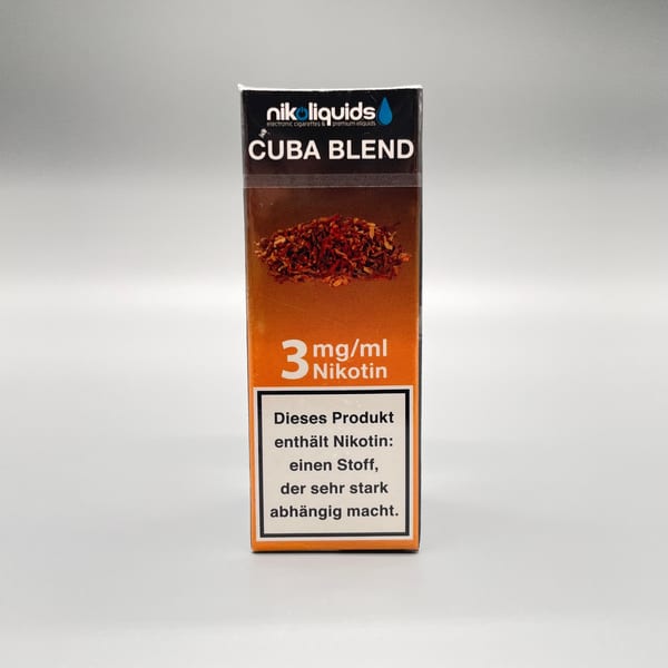 E-Liquid NIKOLIQUIDS Cuba Blend 3 mg