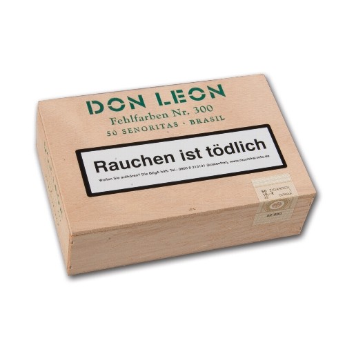 Don Leon Senoritas Fehlfarben Nr. 300 Brasil 50 Zigarillos