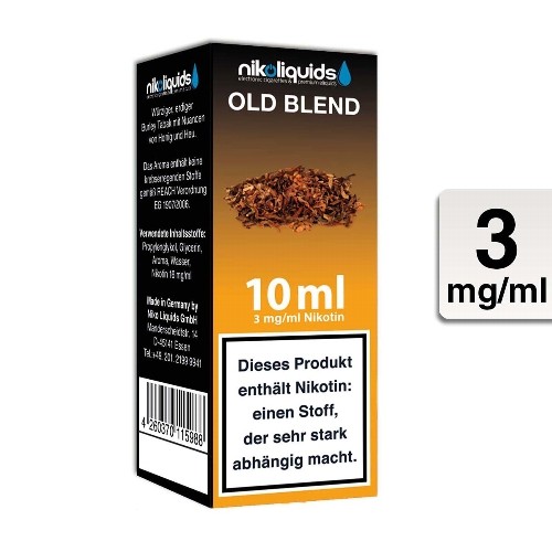 E-Liquid Nikoliquids Old Blend 3 mg/ml Flasche 10 ml