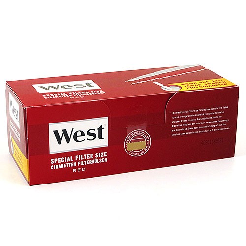 1.000 Stück West Red Special Zigarettenhülsen