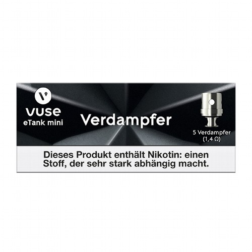 E-Zigarette VUSE e Tank Mini Verdampferköpfe 5er Pack