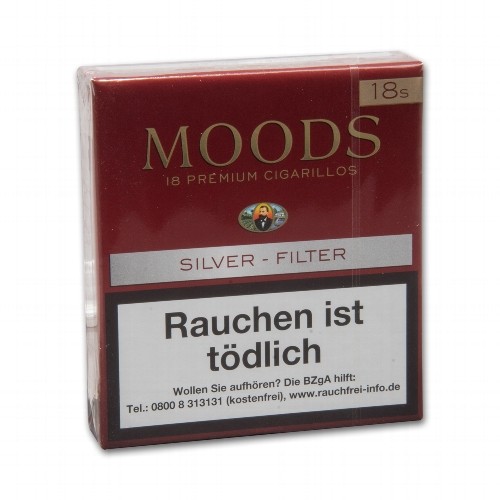 Dannemann Moods Silver Filter 18 Zigarillos