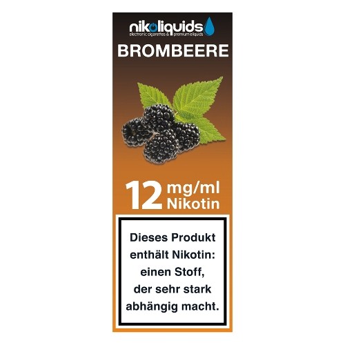 E-Liquid NIKOLIQUIDS Brombeere 12 mg