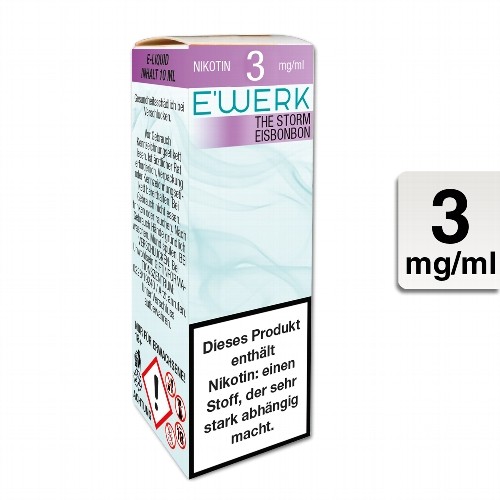 E-Liquid E'WERK The Storm 3 mg (Eisbonbon)
