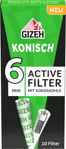 GIZEH ACTIVE FILTER KONISCH 1 à 10 Filter