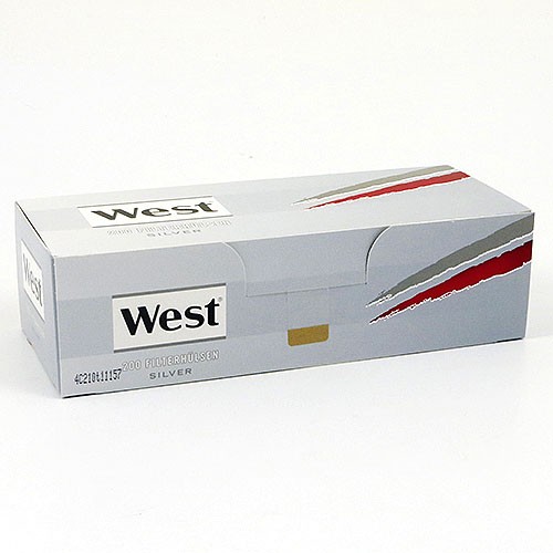 Zigarettenhülsen West Silver King Size 200 Stück