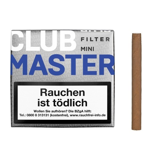 Clubmaster Mini Blue 20 Zigarillos MIT FILTER