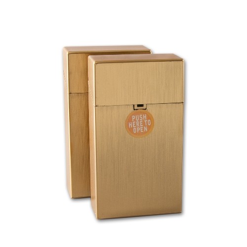 Zigarettenbox Kunststoff Clic Box metallic 100 mm